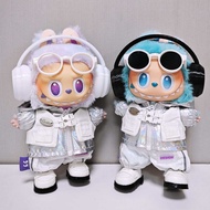 15cm 17cm Labubu Clothes labubu Baby clothes silver fake two-piece set For labubu V1 V2 V3