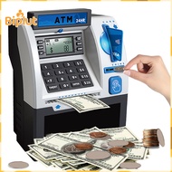 Kids Atm Machine Toy Atm Playset Kids Atm Piggy Bank Toy with Card – Electronic Cash Coin Saving Ban
