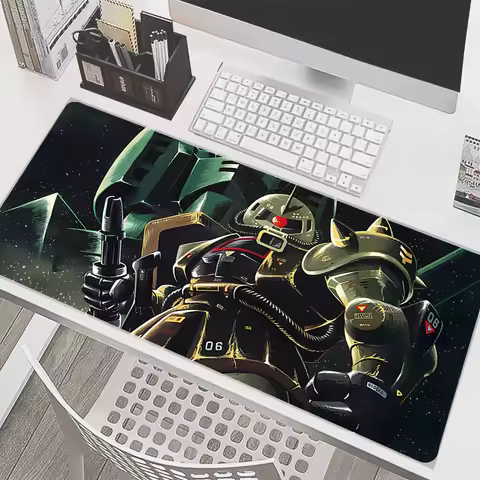 Anime Gaming Speed Mouse Pad 90x40cm Mechanical Warrior G-gundam Z-zaku II Cabinet Mouse Mat Keyboar