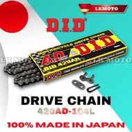 DID DRIVE CHAIN 100% MADE IN JAPAN 420AD-104L
