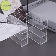 uloveremn 1/12 Dollhouse Miniature Acrylic Display Case Cupboard Showcase Display Shelf SG