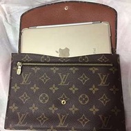 LV Clutch iPad mini case small handbag 100% real 90% new