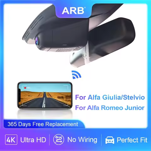 Dash Cam for Alfa Romeo Giulia Stelvio, ARB Car DVR 4K Dash Camera for Alfa Romeo Junior 2024-2026,