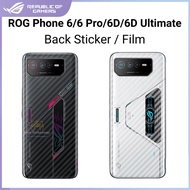 Asus ROG Phone 6 6 Pro 6D 6D Ultimate Back Sticker Back Film