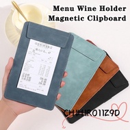 CHIHIRO11Z9D 1pc File Folder, with Pen Insert Suede Menu Wine Holder, Durable PU Leather A4/A5/A6/A7