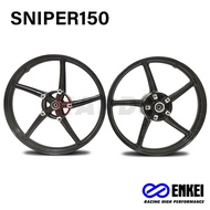 Enkei Mags 5 Spokes 5 Holes 522 Mags for Sniper150 Sniper155 1.6x17 /1.6x17 (pair)