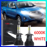 สำหรับ Toyota HILUX Revo (ปี 2016 - 2021) - 2PC H4 LED ไฟหน้า Combo ชุดเปลี่ยนหลอดไฟสีขาว 6000K 10-3