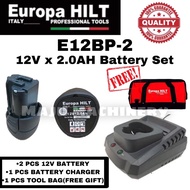 EUROPA HILT 12V 2.0AH LITHIUM ION RECHARGEABLE BATTERY FOR EUROPA HILT 12V TOOLS