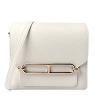 低於原價RARE 2023 新色 Hermes mini Roulis New White 香檳金扣 豬鼻包新色