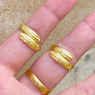 Flexible brass metal ring