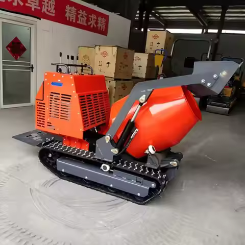 CE EPA Mini Concrete Mixer Truck Diesel Engine Track Mobile Self-Loading Crawler Pump Motor Core Com