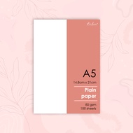 A5 plain paper / journal paper / loose leaf / insert paper blank