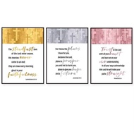 Bible verse, Be strong and courageous, Christian wall poster with Bible verse