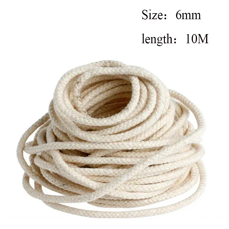 3/5/10m Cotton Candle Wicks Alcohol Wick for DIY Candle Making Kerosene Lighter Oil Lamp Wick Tools 