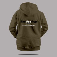 Vitlexs Jaket Hoodie Zipper Pria&Wanita Warna Olive Bahan Fleece Tebal 280 Gsm Size M L XL