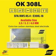 ESAB OK 308L Stainless Steel Electrode (E308L-16)