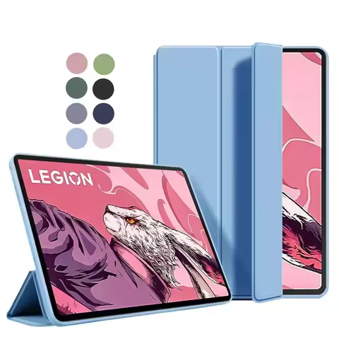 For Legion Y700 Tablet 2023 Case Cover Folding Stand Magnetic Soft TPU Back for Lenovo Legion Y700 2