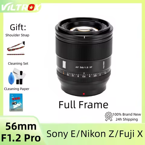 Viltrox AF 56mm F1.2 Pro Full-Frame Prime Lens, Autofocus Large Aperture Portrait Lens for Fujifilm