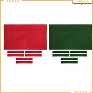 [Ususexa] Pool Table Cloth with 6Pcs Felt Strips for 9ft Snooker Pool Billiards Table