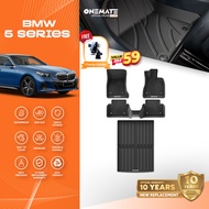 ONEMATE Car Floor Mat BMW 5 Series G60 (2023-Present) Premium TPE Waterproof Carpet Karpet Kereta