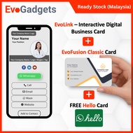 EvoCardLink | EvoFusion Classic | NFC Digital Business Card / NFC Name Card / kad nfc / digital card