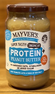 MAYVERS 100% Natural No Added Oil & Sugar Gluten Free 32% Protein + Smunchy HI-OLEIC Peanut Butter {