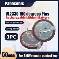 Panasonic VL2330 3V With Leg 180 Degrees 50mAh Rechargeable Lithium Battery For Watch BMW Car Key El