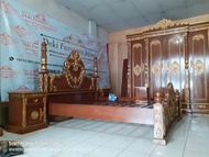 Dipan Tempat Tidur Kayu Jati Minimalis 180x200 Ranjang Set Kamar Cinta