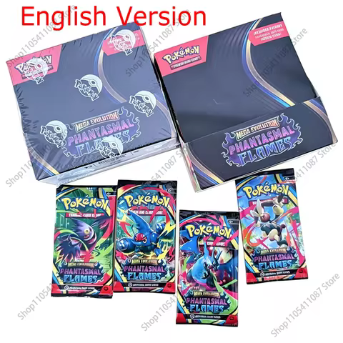 360Pcs Pokemon Card MEGA EVOLUTION PHANTASMAL FLAMES Prismatic Evolutions Black Bolt English Booster
