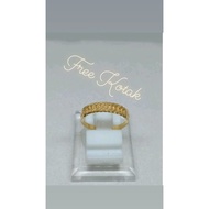 Half Chain Ring 1 gram Light Gold