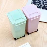 New Home Mini Desktop Cat Litter Trash Small Tabletop Trashbox Desk Portable Trash Can