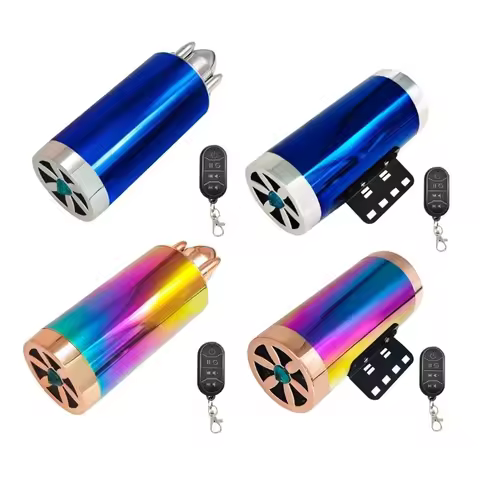 87HE High Performances Bass Speakers with LED Lights Bass Boosters for Motorcycles