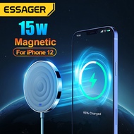 Essager 15W Qi Magnetic Wireless Charger Support Magsafe Compatible with iPhone 12 11 Pro Max Mini X