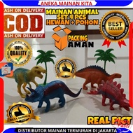 Kids Toys 4Pcs Wild Animals Toys Wild Animals Jurassicc Miniature Dinosaur