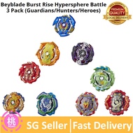 Hasbro Takara Tomy Beyblade Burst Rise Hypersphere Battle 3 Pack (Option Guardians/Hunters/Heroes)