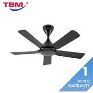 Panasonic F-M96JHVBKH Ceiling Fan 38 Inch 5 Blade Bayu JR DC Motor Black