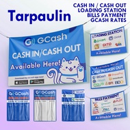 Gcash Tarpulin Banner l Rates Cash in Cash Out l Bills Payment Ewallet