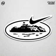 LOKAL Nike x Corteiz Stickers Hypebeast Streetwear Logo Brand Sticker/s Nike Corteiz Glossy Vinyl Ae