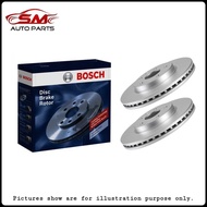 Bosch Front Disc Rotor Set - Honda City TMO TFO Civic SR4 S5A SO4 Jazz TGO Insight 262mm ( 1Pair Lef