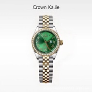 Crown kallie-Xitai Co-Branded Log Series Golden Emerald Fully Automatic Ladies Watch ck8166