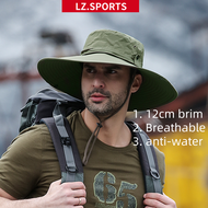 Sunshade Fisherman Hat Men's Sunscreen Anti-Ultraviolet Big Brim Outdoor Fishing Waterproof Quick-Dr