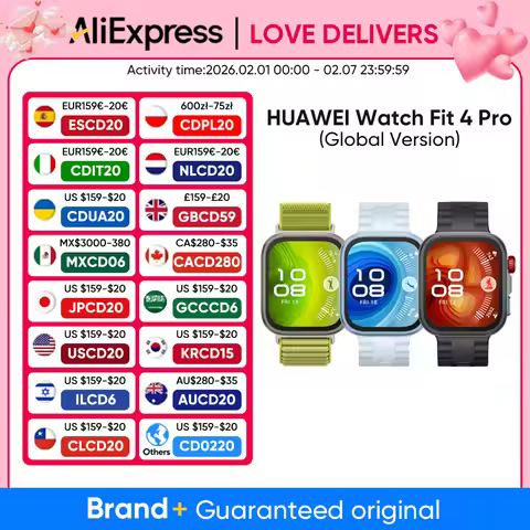HUAWEI WATCH FIT 4 Pro Smartwatch Global Version 1.82 inch AMOLED Display Sapphire Glass ECG Sensor 