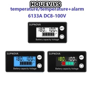 HOUEVIYS Battery Capacity Level Indicator, DC 8V-100V LiFePO4 Voltmeter, Professional High Precision