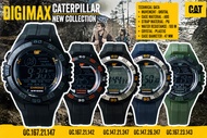 นาฬิกาข้อมือดิจิตอลของแท้ยี่ห้อ CAT รุ่น DigiMax สายยาง ระบบจับเวลา ไฟLED กันน้ำ มีใบประกัน สีขาว One