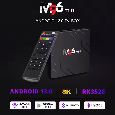 M96 Mini Android13 TV Box Rockchip RK3528 4GB 64GB Support 8K Video 4K 60fps Wifi6 BT5.0 Set Top Box