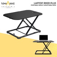 Laptop Riser Plus ★ Laptop Desk ★ Laptop Table ★ Sit Stand Desk Converter ★ Standing Desk Converter ★ Sit Stand Desk