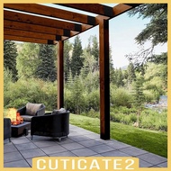 [Cuticate2] 4x Pergola Brackets, Accessories with Screws, Patio Railing Brackets, Rafter Post Connec
