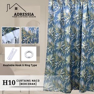 H10 - Langsir Bercorak (10 Corak) / Langsir Rumah / Langsir Tingkap / Langsir Ring Type / Langsir Co