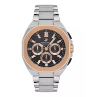 Beverly Hills Polo Club รุ่นBP3537X.550 Mens Stainless Steel Quartz Watch สีเงิน/โรสโกลว์ 46mm.