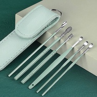 GRN 6 Pcs Ear Cleaner Kits Earpi Stis Earwax Remover Ear Pi Cleaning Ear Cleanser Spoon Earpi Beauty
